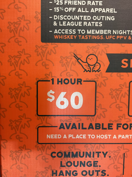 Non-Member 1 hour Session